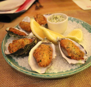 St Hotel - Crumbed oysters