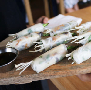 Hanoi Hannah New Quarter - Asparagus rice paper rolls