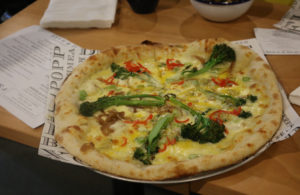 5 & Dime Pizza - brocollini and chilli