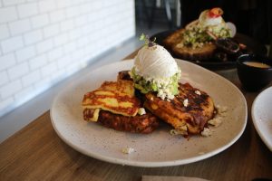 The Tamper Trap - sweet potato & corn fritters