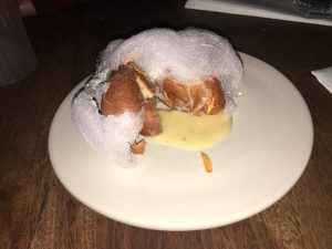 Arlechin - custard doughnut in fairy floss