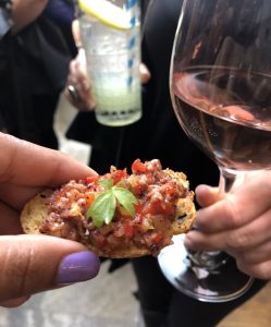 Young's wine rooms - beef tartare and rosé