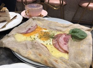 Le Mille Creperie - egg, ham and cheese crepe